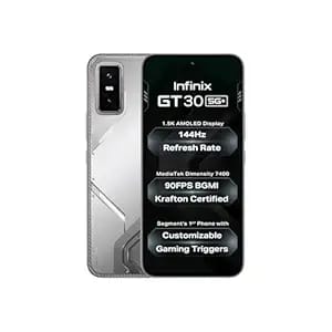 infinix gt 30 5g blade white 8gb ram 256gb storage cyber product image from Amazon