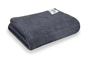 softspun microfiber bath towel 1pc 60x120cm grey ultra product image from Amazon