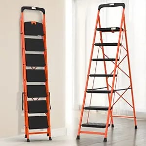 bonkaso climb easy 7 step foldable steel kitchen ladder product image from Amazon