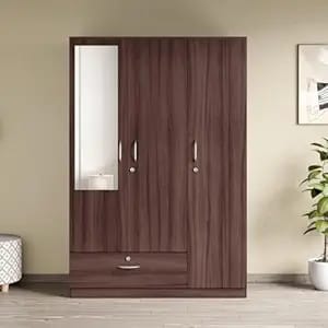 interio godrej wardrobe ewa 3-door engineered wood wardrobe product image from Amazon