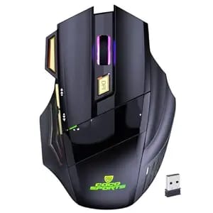 coconut gold wireless gaming mouse rechargeable bluetooth product image from Amazon
