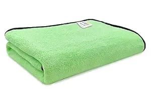 softspun microfiber bath towel 1 pc green ultra absorbent product image from Amazon