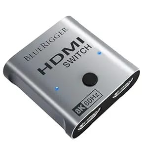 bluerigger dual port hdmi 2.1 switch support 8k 60hz i 4k product image from Amazon