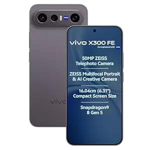 vivo x300 fe 5g noir black 12gb ram 256gb storage no cost product image from Amazon