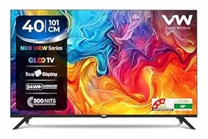 vw 100 cm 40 inches frameless series hd ready qled tv product image from Amazon