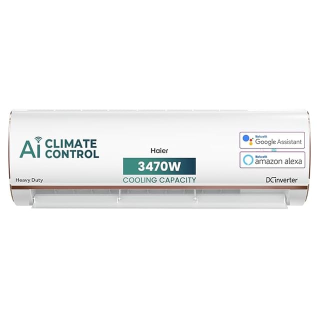 Haier 1 Ton 4 Star AI Climate Control Smart Split AC 3470W product image from Amazon
