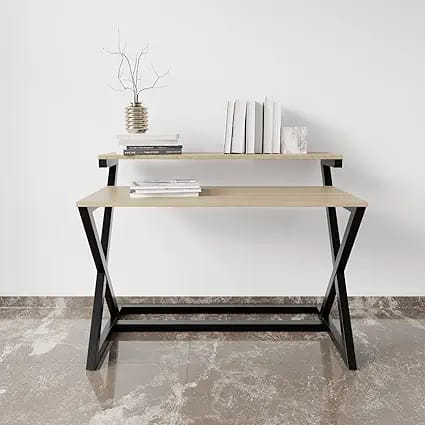 Riyan Luxiwood Austin Engineered Wood Study Table Shelve product image from Amazon