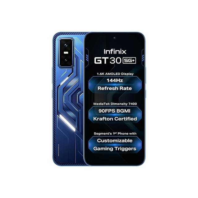 infinix gt 30 5g cyber blue 8gb ram 256gb storage cyber product image from Amazon