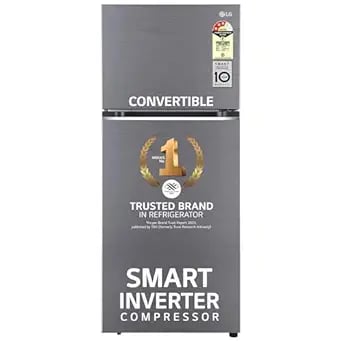 343 Star Frost-Free Smart Inverter Double Door Refrigerator product image from Amazon