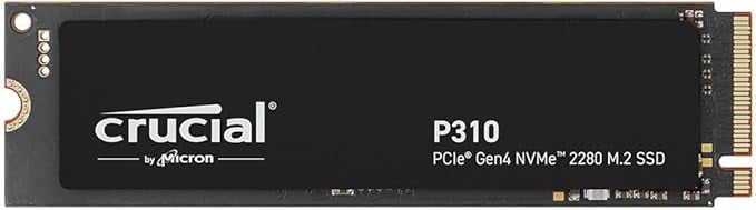 Crucial P310 500GB 2280 PCIe Gen4 3D NAND NVMe M.2 SSD Up product image from Amazon