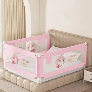 Kids Station Foldable Baby Bed Rail Guard 28-Level product image from Amazon