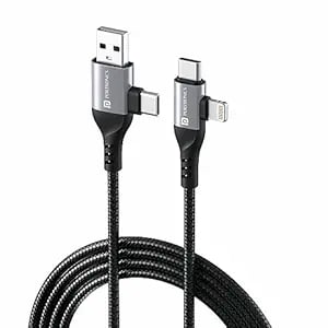 Portronics Konnect Unbreakable Nylon Braided Multi product image from Amazon