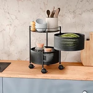 Tex-Ro Kitchen Trolley Wheels 2-Layer Metal Vegetable product image from Amazon