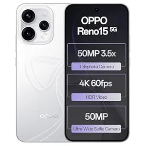 Oppo Reno15 5g Glacier White 12gb Ram 512gb Storage No Cost product image from Amazon