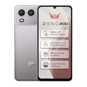 Itel Zeno 200 Meteor Titanium 4 Gb Ram 128 Gb Storage 6.75 product image from Amazon