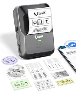 Seznik Josh Bluetooth Thermal Label Printer Inkless Mini product image from Amazon