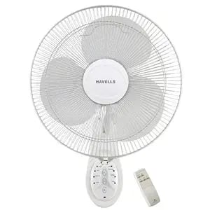 Havells Platina Remote 400mm Wall Fan White product image from Amazon