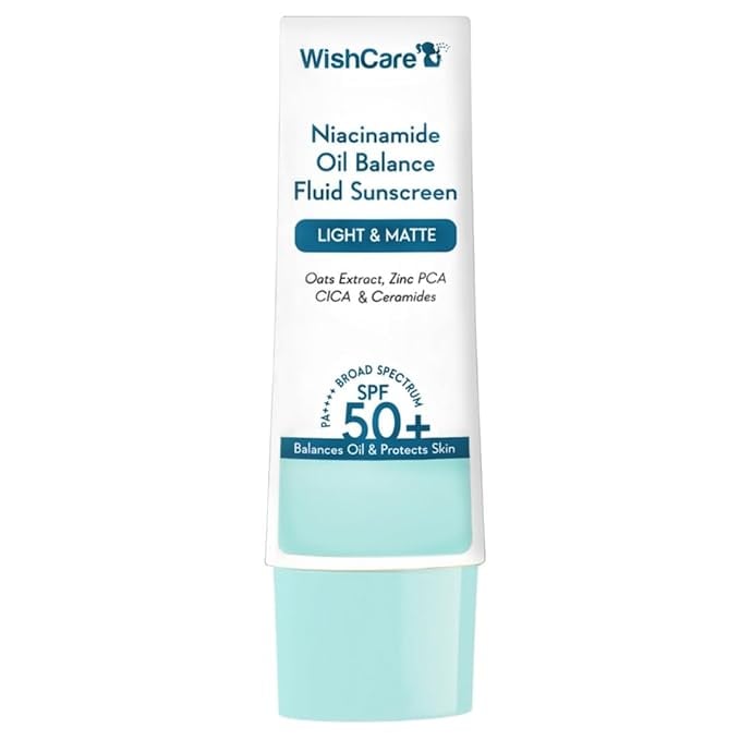 WishCare 5 Niacinamide Oil Balance Fluid Sunscreen SPF 50 product image from Amazon