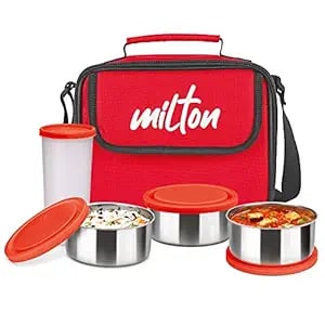 Milton New Steel Combi Lunch Box Stainless Steel Containers product image from Amazon