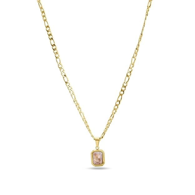 Palmonas Everyday Exquisite Brown Stone Gold Necklace product image from Amazon