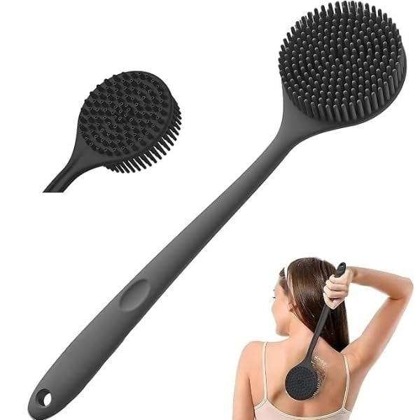 SR Premium Soft Silicone Back Scrubber Shower Bath Body product image from Amazon
