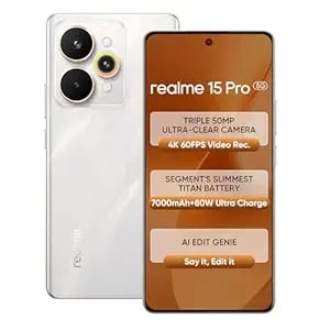 Realme 15 Pro 5g Smartphone 8 128gb Silver 4k 60fps 144hz product image from Amazon