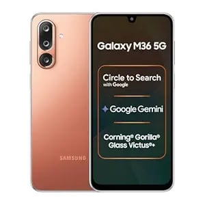Samsung Galaxy M36 5g Mobile Orange Haze 6gb Ram 128gb product image from Amazon