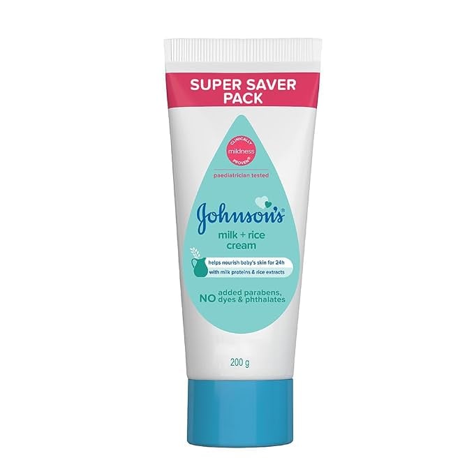 Johnsons Milk Rice Cream Milk extracts Vitamin E Replenish product image from Amazon