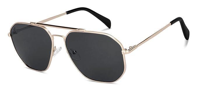Vincent Chase By Lenskart Gold Grey Full Rim Pilot product image from Amazon