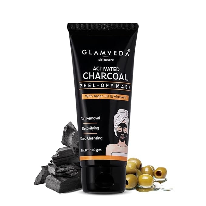 Glamveda Activated Charcoal Peel Off Mask Cleans Pores product image from Amazon