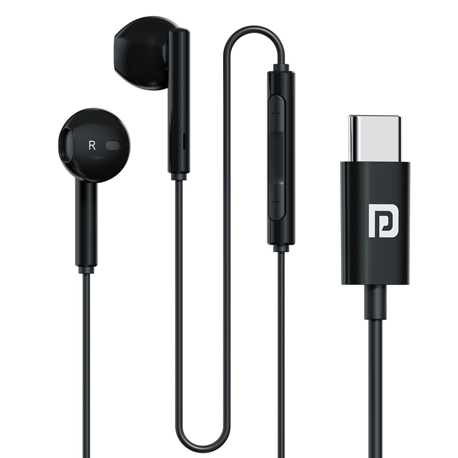 Portronics Conch Theta C Ear Type C Wired Earphones Line Hd product image from Amazon