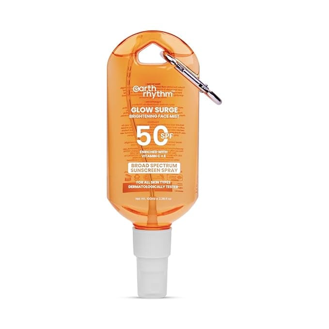 Earth Rhyhtm Glow Surge Sunscreen Spray SPF 50 Broad product image from Amazon