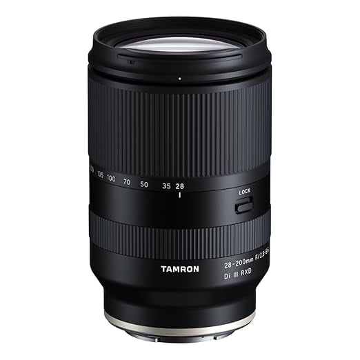 Tamron 28 200mm F2.8-5.6 Di III RXD Sony Full-Frame product image from Amazon