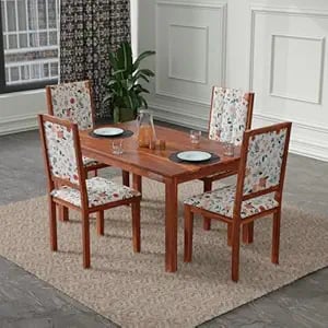 Driftingwood Tiya Solidwood Dining Table 4 Seater Floral product image from Amazon