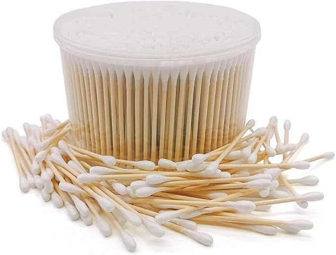 INSIME Natural Thick Cotton Ear buds cotton swabs ear product image from Amazon
