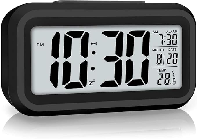AERYS Digital Alarm Clock Automatic Sensor Date Temperature product image from Amazon