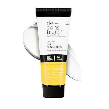 Deconstruct Face Gel Sunscreen SPF Gel based sunscreen oily product image from Amazon