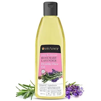Soulflower Rosemary Lavender Hair Oil Healthy Hair Scalp product image from Amazon