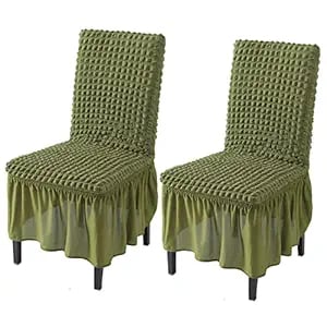 HOKIPO Set Elastic Turkish Bubble Dining Chair Slipcovers product image from Amazon