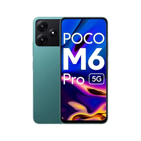 POCO M6 Pro 5G Forest Green 6GB RAM 128GB Storage - product image from Amazon