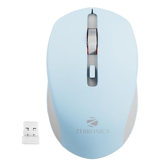 ZEBRONICS Zeb-Jaguar Wireless Mouse 2.4GHz USB Nano product image from Amazon