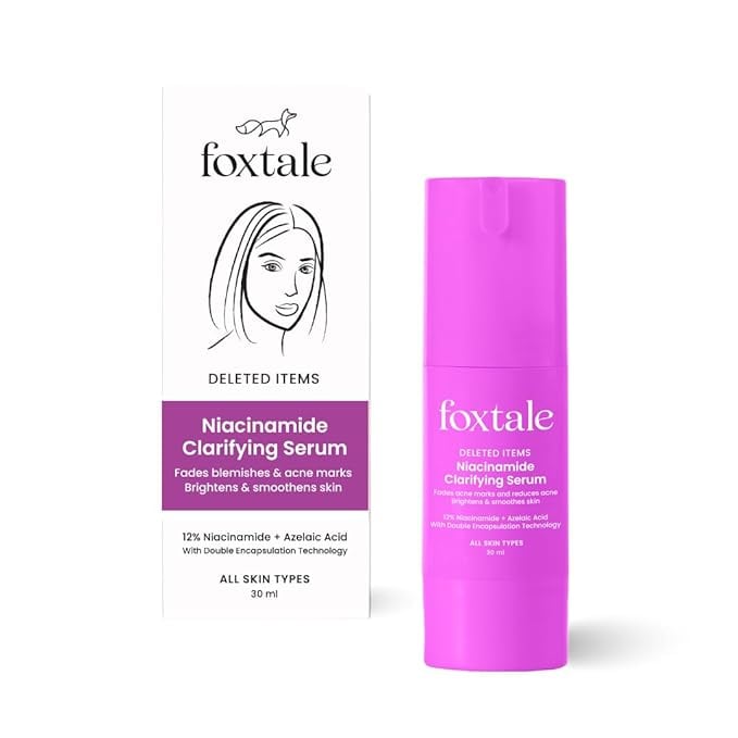 Foxtale 12 Niacinamide Face Serum Azelaic Acid Reduces Acne product image from Amazon