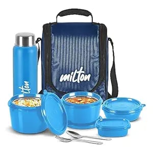 MILTON Pro Lunch Tiffin Microwave Safe Inner Steel product image from Amazon