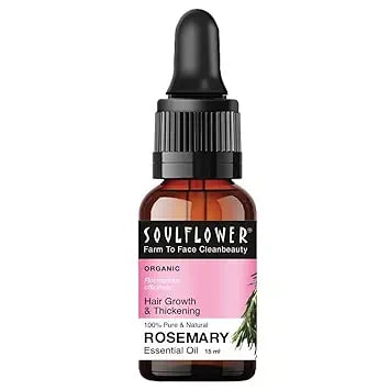 Soulflower Rosemary Essential Oil Hair Growth Hair Fall product image from Amazon