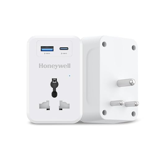 Honeywell 3 Out Surge Cube Spike Guard 1 Outlet PD20W USB A product image from Amazon