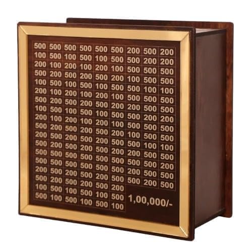 TEKCOOL Chandan Wood Wooden Piggy Bank Kids Adults Coin Box product image from Amazon