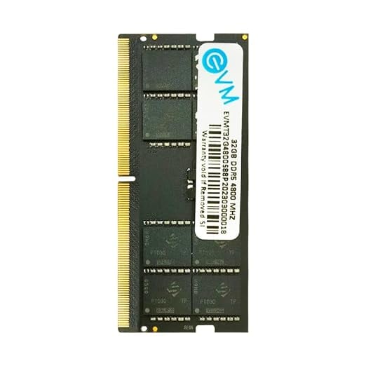 EVM 32GB DDR5 Laptop RAM 4800Mhz SoDimm - High Performance product image from Amazon