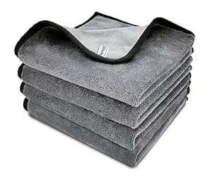 Softspun Microfiber Cloth Silk Banded Edges 500 Gsm 40x40 product image from Amazon