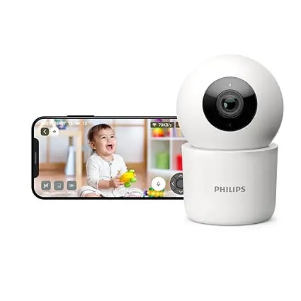 PHILIPS 3MP Wi-Fi Indoor 360 Degree Security Camera CCTV product image from Amazon