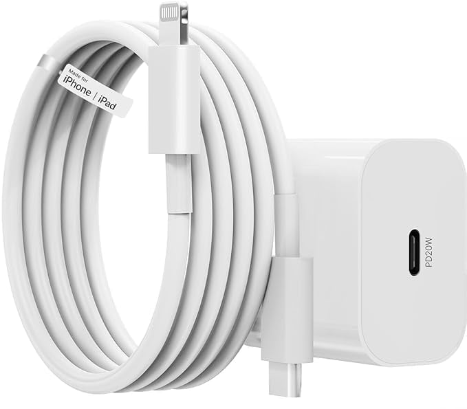 DR VAKU Charger Adapter 20W Cable Combo MFi-Certified product image from Amazon